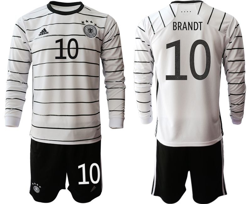 Men 2021 World Cup National Germany home long sleeve #10 white Soccer Jerseys->->Soccer Country Jersey